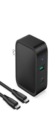 PD充電器 Type C 急速 充電器 65W 2ポート USB-A USB-C GaN PD対応 折りたたみ式プラグ PD Pioneer Technology iPhone/MacBook/ノートパソコン/Switchなど対応 PC133 ブラック PD充電器 Type C 急速 充電器 65W 2ポート USB-A USB-C GaN PD対応 折りたたみ式プラグ PD Pioneer Technology iPhone/MacBook/ノートパソコン/Switchなど対応 PC133 ブラック