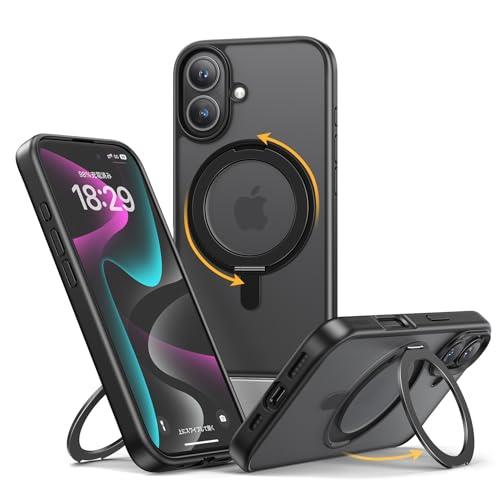 NIMASO iPhone 16 Plus 用 ケース 縦横両対応 360°回転スタンドケース MagSafe対応 携帯スマホケース リングマグネット搭載 カバー いPhone 16 Plus 対応 ワイヤレス充電対応 マット感 防指紋 米軍MIL規格 耐衝撃性 アジャスタブルスタンド アイフォン16プラス対応 (6.7イ NIMASO iPhone 16 Plus 用 ケース 縦横両対応 360°回転スタンドケース MagSafe対応 携帯スマホケース リングマグネット搭載 カバー いPhone 16 Plus 対応 ワイヤレス充電対応 マット感 防指紋 米軍MIL規格 耐衝撃性 アジャスタブルスタンド アイフォン16プラス対応 (6.7イ