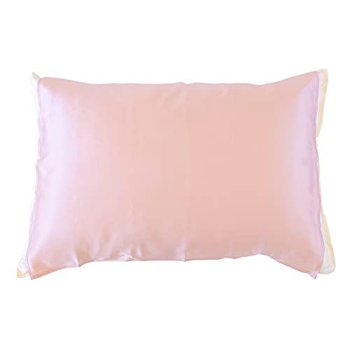 [絹屋] 枕カバー シルク100％枕カバー 潤肌髪 おやすみシルクケア リボン留タイプ SO5525 桜色