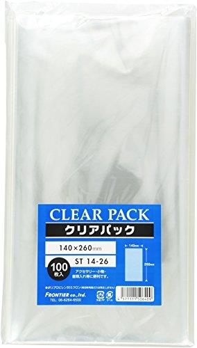 カクケイ OPP袋 クリアパック テープ無し 30μ 100枚 ST14-26