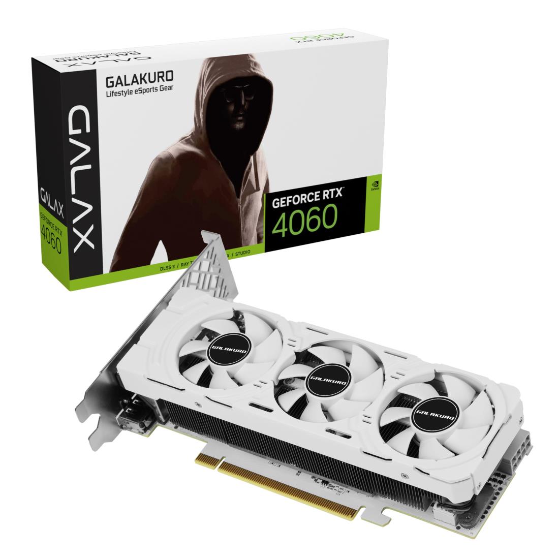 玄人志向 NVIDIA RTX4060 搭載 グラフィックボード GDDR6 8GB 搭載モデル 【国内正規品】 GK-RTX4060-E8GB/WHITE/LP