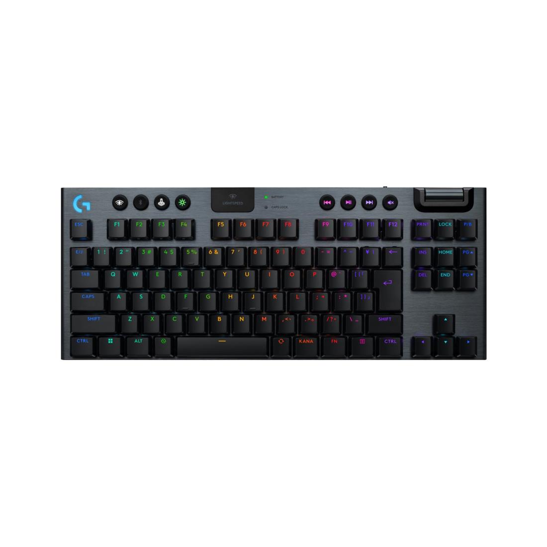 Logicool G ゲーミングキーボード G915 X LIGHTSPEED TKL 薄型 ワイヤレス テンキーレス G915WLX-TKL-LNBK リニア 赤軸 静かなタイピング 日本語配列 Bluetooth LIGHTSYNC RGB ゲーミング キーボード メカニカルキーボード