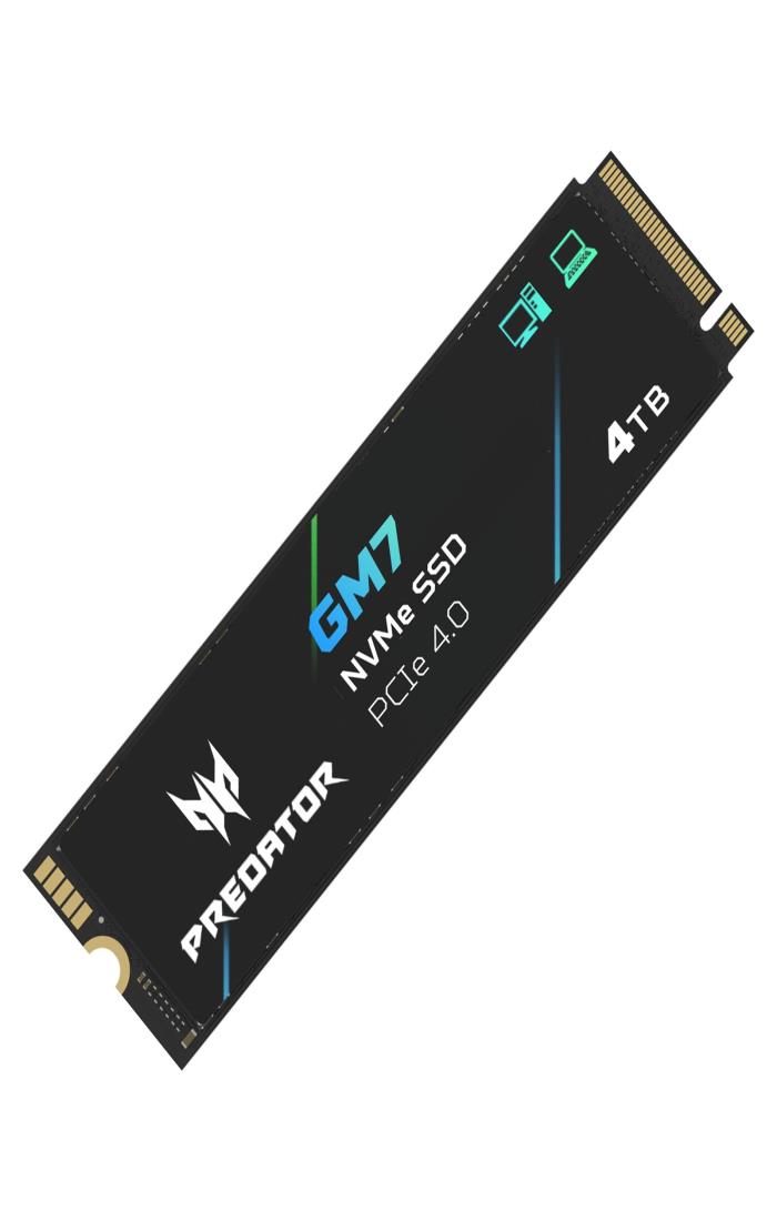 Acer Predator M.2 SSD 4TB GM7 NVMe1.4 2280 PCIe Gen4×4 超高速(最大読み込み：7400MB/s、最大書き込み：6500MB/s) 内蔵SSD 高耐久 3D NAND TLC PS5動作確認済み