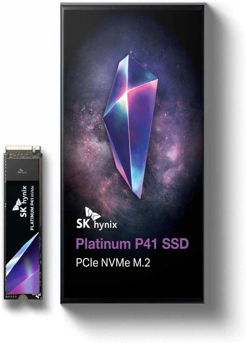 エスケイハイニックス(SK hynix) Platinum P41 2TB PCIe NVMe Gen4 M.2 2280 内蔵 SSD / PS5動作確認済 / SHPP41-2000GM-2 / 読み込み 最大7,000MB /