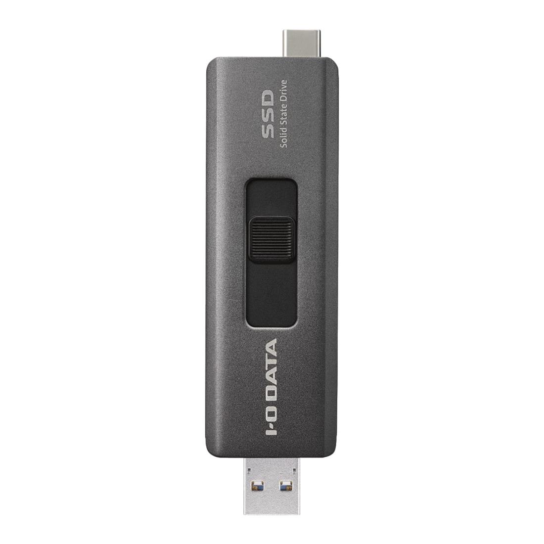 アイ・オー・データ IODATA スティックSSD 1TB USB-A&USB-C搭載 小型 ポータブル【iPhone15動作確認済み/iPad/Windows/Mac/PS5】USB 3.2 Gen 2対応 日本メーカー SSPE-USC1/E