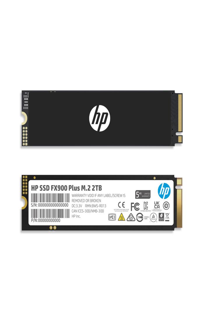 HP FX900 PLUS 2TB SSD NVMe1.4 M.2 Type 2280 PCIe Gen4×4 最大読込：7400MB/s (R:7400MB/s、W:6500MB/s) 内蔵SSD 高耐久 3D NAND PS5動作確認済み 7F618AA#UUF