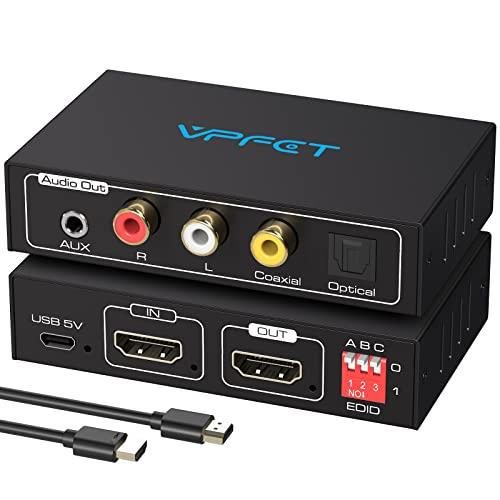 Ʊǥ ǥ ƱϡHDMI ʬΥ HD808 4K ǥ ʬΥ RCA 3.5mmƥ쥪 ǥ ץå EDID HDCP 1080P 3D Dolby DTS 5.1 LPCM PCM PS5 PS4 Blu-ray Xboxб