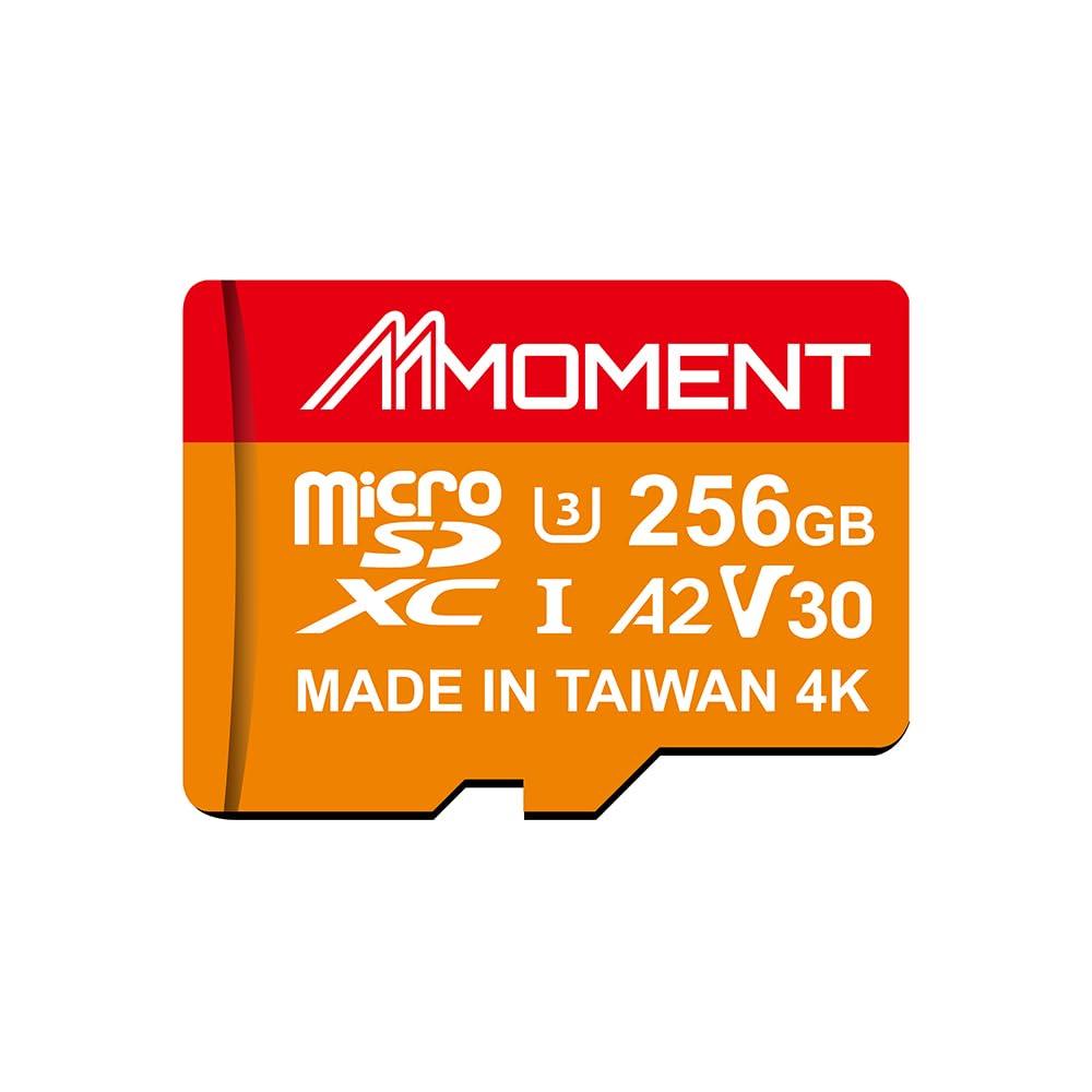 MMOMENT 256GB A2V30 MicroSDXCカード Gopro対応 SDアダプター付【読込最大160MB/s】