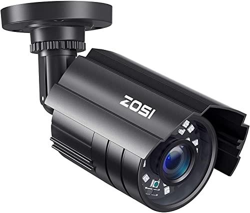 ZOSI 防犯カメラ 屋外 監視カメラ1080P 230万画素 アナログ/AHD/CVI/TVIカメラ 赤外線24個 3.6MM広いレンズ IP67防水仕様 金属製