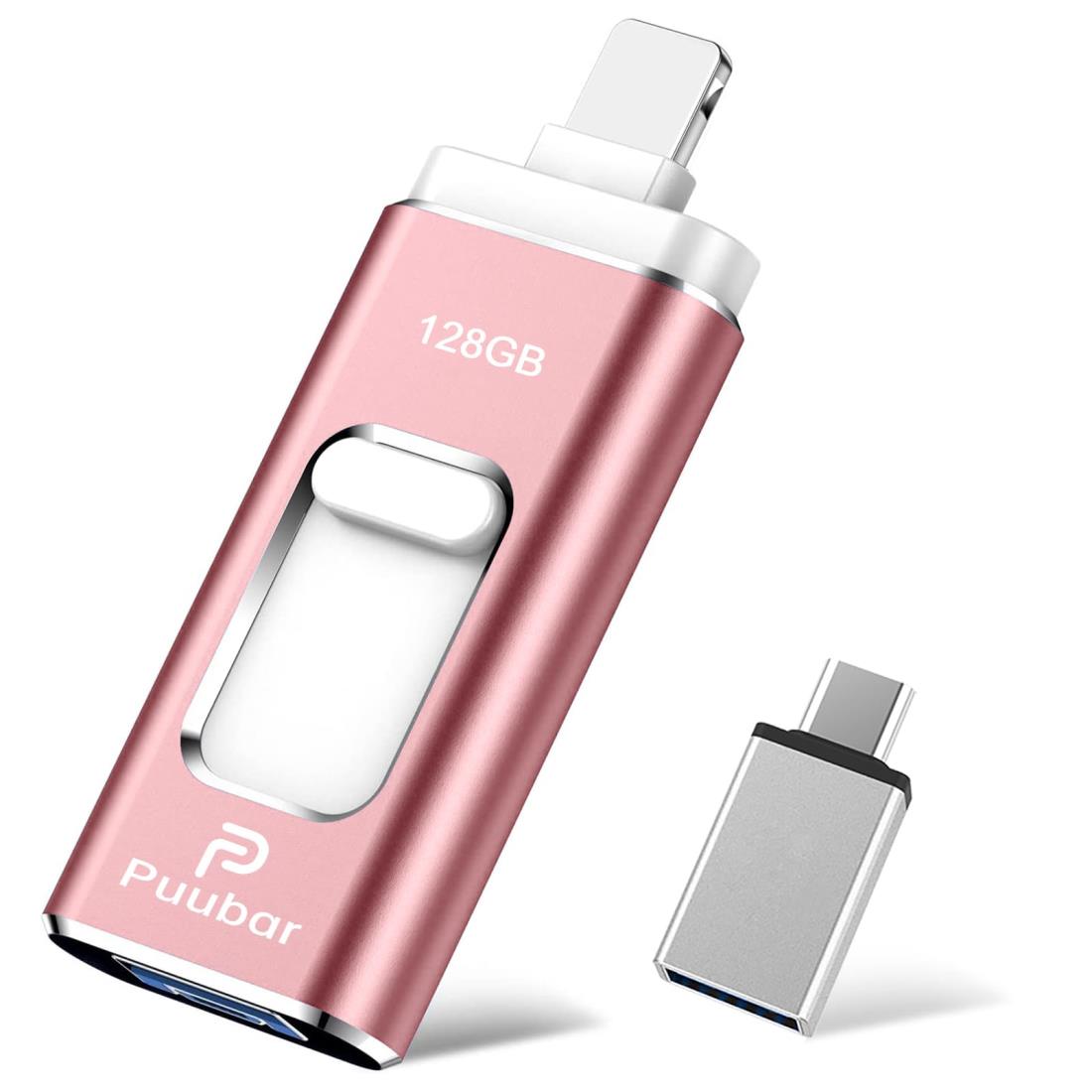 【多機能データ管理】128GB USBメモリー 4in1 iphone対応usbメモリUSB 3.0 フラッシュドライブ IOS/USB/Type-C/micro usb フラッシュメモリ 両面挿しスマホ USB メモリー データ 転送保存 写真 バックアップアイフォン用 外付けメモリ スマホ 容量不足解消 Phone 15/14/13/12