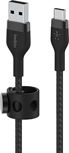 Belkin USB-A to USB-C 編組シリコンケーブル iPhone 15/iPad mini/iPad Pro/iPad Air/Galaxy/Androidスマートフォン・タブレット対応 超高耐久 USB-IF認定 1メートル ブラック BOOST CHARGE↑Flex CAB010bt1MBK Belkin USB-A to USB-C 編組シリコンケーブル iPhone 15/iPad mini/iPad Pro/iPad Air/Galaxy/Androidスマートフォン・タブレット対応 超高耐久 USB-IF認定 1メートル ブラック BOOST CHARGE↑Flex CAB010bt1MBK