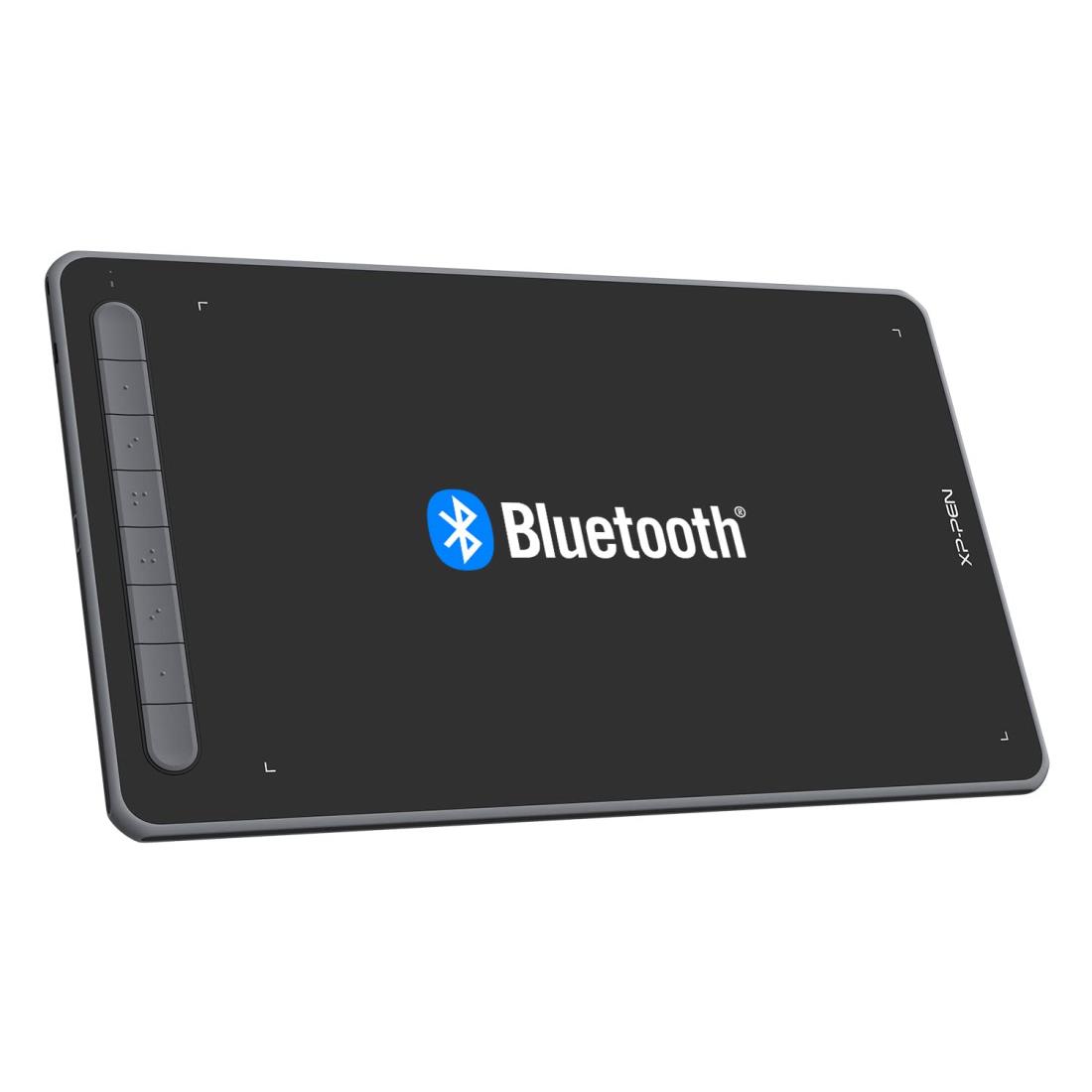XPPen ペンタブ Deco LW ワイヤレス Bluetooth対応 板タブ ペンタブレット 10x6インチ X3チップ搭載ペン 傾き検知 選べる4色 デザイン テレワーク お絵かきソフト付 iPhoneのibisPaintに対応 Android/Windows/Mac/Chromebookに対応（ブラック）