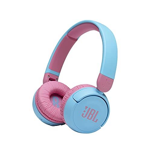 JBL JR310BT 子供向け Bluetoothワイヤレスヘッドホン 音量制御機能搭載/カスタマイズシール付属/最大約30時間再生 ライトブルー/ピンク 2021年モデル JBLJR310BTBLU