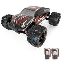 DEERC ラジコンカー 電動RCカー オフロード 4WD 高速 40km/h 1/18 2.4Ghz レーシング 防振 耐衝撃 防水 乗り越え バッテリー2個...