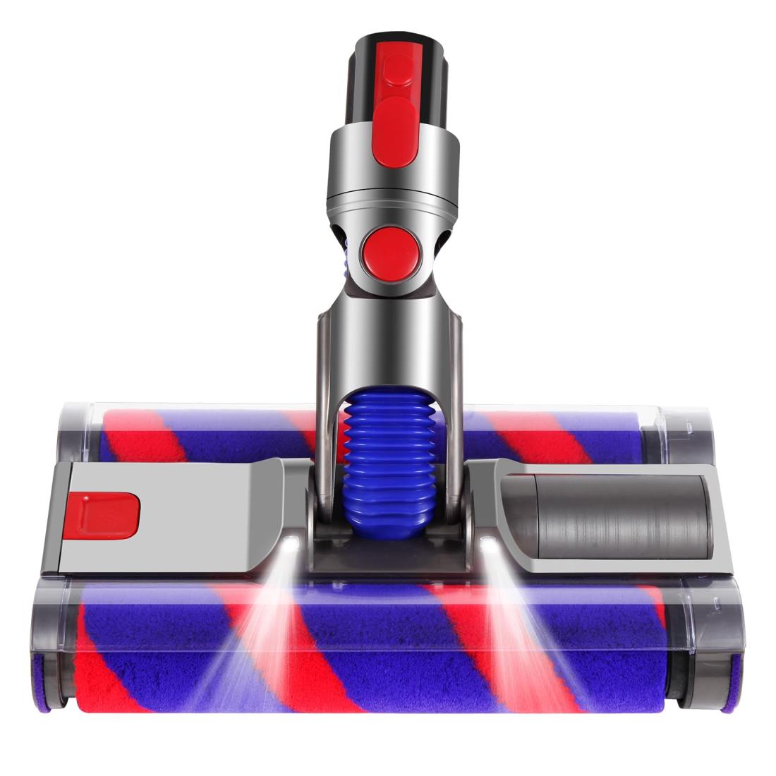 Bhsweve ダイソンV7ヘッド、ソフトローラークリーナーヘッド V7 V8 V10 V11シリーズに対応 モーターヘッド Dyson 掃除機のに適用 LED付きのアップグレード