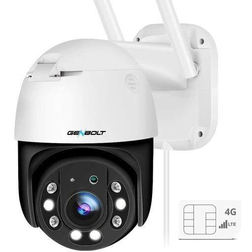 【4G LTE通信】防犯カメラ ワイヤレス 屋外 LTE GENBOLT 4Gカメラ SIMカメラ 4Gカメラ SIMカード 監視カメラ 4G通信 夜間カラー 200万画素 AI人体検知 自動追跡 留守番 回転可能 双方向音声 IP66防水 音声付き録画対応(最大128GB) 複数デバイス接続 有線LAN 子供 犬猫 農作物 【4G LTE通信】防犯カメラ ワイヤレス 屋外 LTE GENBOLT 4Gカメラ SIMカメラ 4Gカメラ SIMカード 監視カメラ 4G通信 夜間カラー 200万画素 AI人体検知 自動追跡 留守番 回転可能 双方向音声 IP66防水 音声付き録画対応(最大128GB) 複数デバイス接続 有線LAN 子供 犬猫 農作物