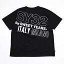 SY32 by SWEET YEARS 半袖Tシャツ BACK SLASH BIG LOGO TEE 250912