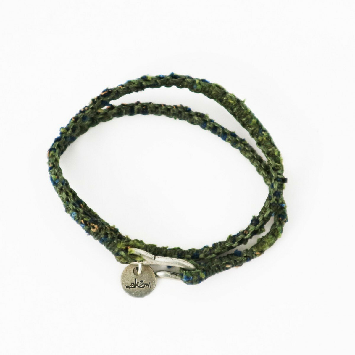 ワカミ wakami ダブルラップテキスタイルブレスレット 251123