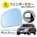 【右ハンドル用】メルセデス ベンツ Gクラス w463 ゲレンデヴァーゲン Mクラス w163 フェンダーミラー(1枚）/車用品 外車 旧車 補助ミラー サイドアンダーミラー 広角 600R 割れ替え 鏡だけ 交換 【送料無料】