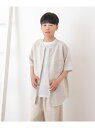 『WEB/一部店舗限定』『親子リンク』シルケットリネンバンドカラーシャツ(KIDS) URBAN RESEARCH DOORS アーバンリサーチドアーズ トップ...