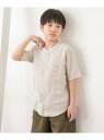 『親子リンク』シルケットリネンバンドカラーシャツ(KIDS) URBAN RESEARCH DOORS アーバンリサーチドアーズ トップス その他のトップス ブ...