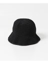 アーバンリサーチ 帽子 レディース KIJIMA TAKAYUKI HAND KNIT BUCKET HAT URBAN RESEARCH DOORS アーバンリサーチドアーズ 帽子 ハット ブラック ホワイト【送料無料】[Rakuten Fashion]