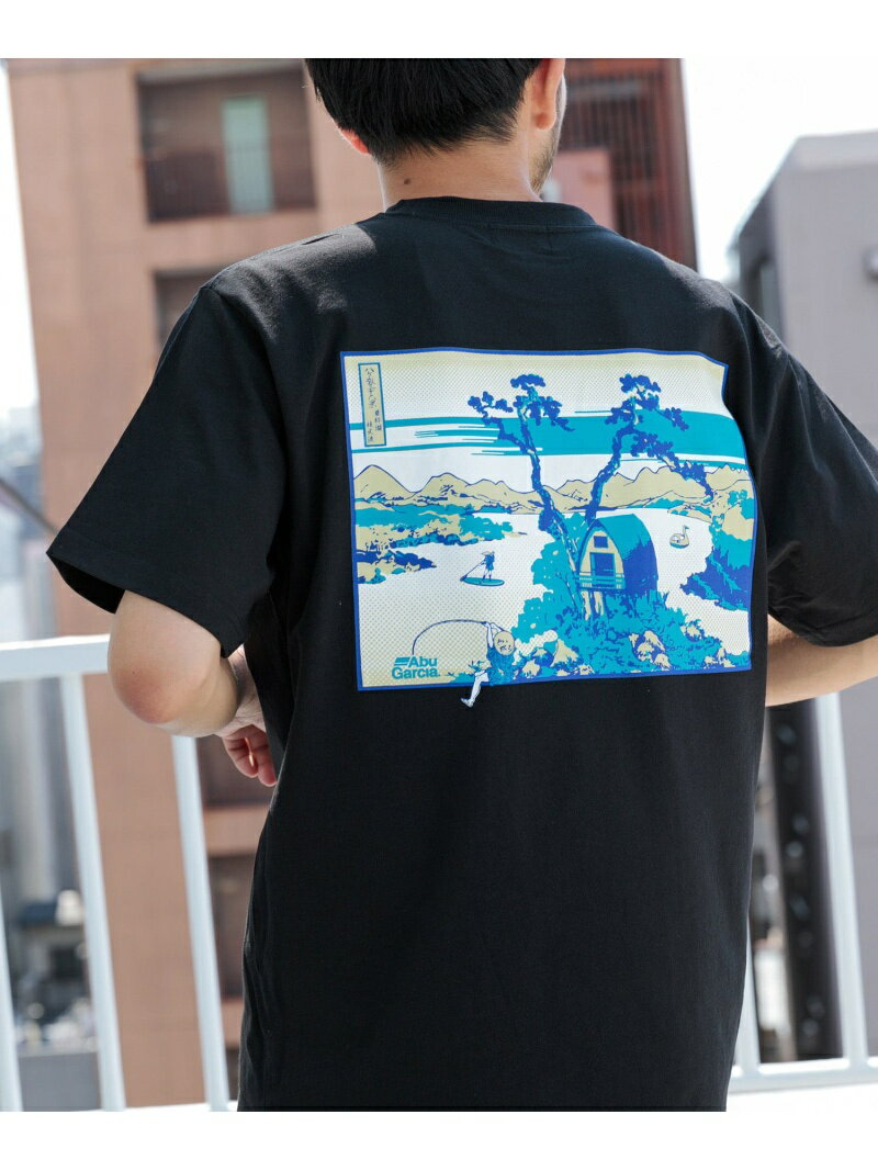 【SALE／40%OFF】『別注』Abu Garcia*EKAL UKIYO-E T-SHIRTS EKAL アーバンリサーチドアーズ トップス カットソー・Tシャツ ブラック ホワイト【RBA_E】【送料無料】[Rakuten Fashion]