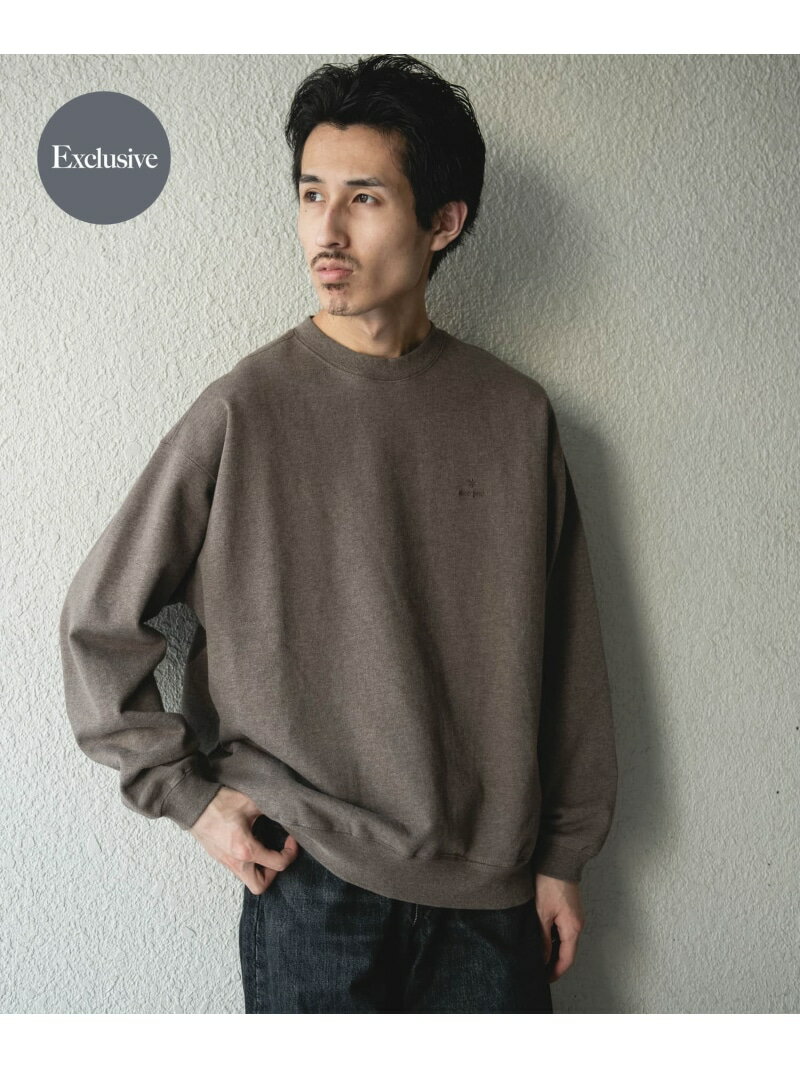 『別注』Snow Peak Apparel×DOORS RecycledCottonSweat URBAN RESEARCH DOORS アーバンリサーチドアーズ トップス スウェット・トレーナー ブラック ブラウン グレー【送料無料】[Rakuten Fashion]