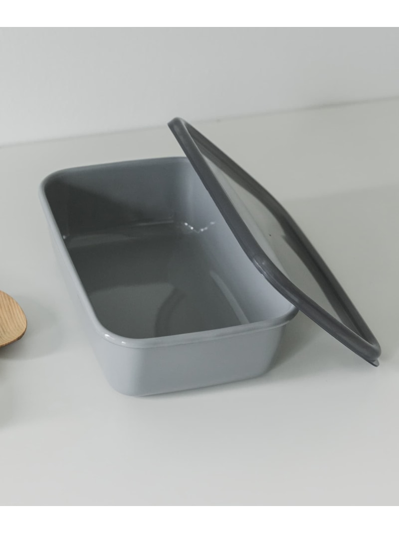 『WEB限定』野田琺瑯 +グレー レクタングル深型L DOORS アーバンリサーチドアーズ インテリア・生活雑貨 その他のインテリア・生活雑貨 グレー[Rakuten Fashion]のサムネイル