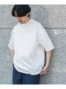 URD Drawstring Short-sleeve T-shirts URBAN RESEARCH DOORS アーバンリサーチドアーズ トップス カットソー・Tシャツ ホワイト グレー ネイビー ブラック