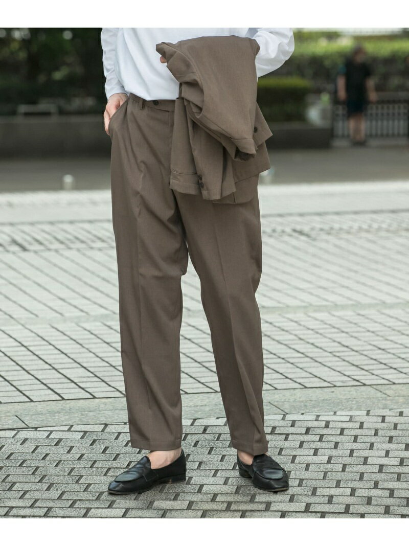 『イージーケア/ウォッシャブル』LIFE STYLE TAILOR カルゼコンフォータブルパンツ URBAN RESEARCH DOORS アーバンリサーチドアーズ パンツ スラックス・ドレスパンツ ブラウン ネイビー グレー