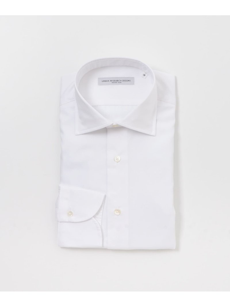 『イージーケア』LIFE STYLE TAILOR セミワイド無地ツイルシャツ URBAN RESEARCH DOORS アーバンリサーチドアーズ スーツ・フォーマル Yシャツ・カッターシャツ ホワイト【送料無料】[Rakuten Fashion]