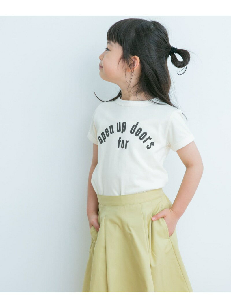 【SALE／60%OFF】パイピングロゴTシャツ(KIDS) URBAN RESEARCH DOORS アーバンリサーチドアーズ トップス その他のトップス ブラウン ホワイト【RBA_E】[Rakuten Fashion]