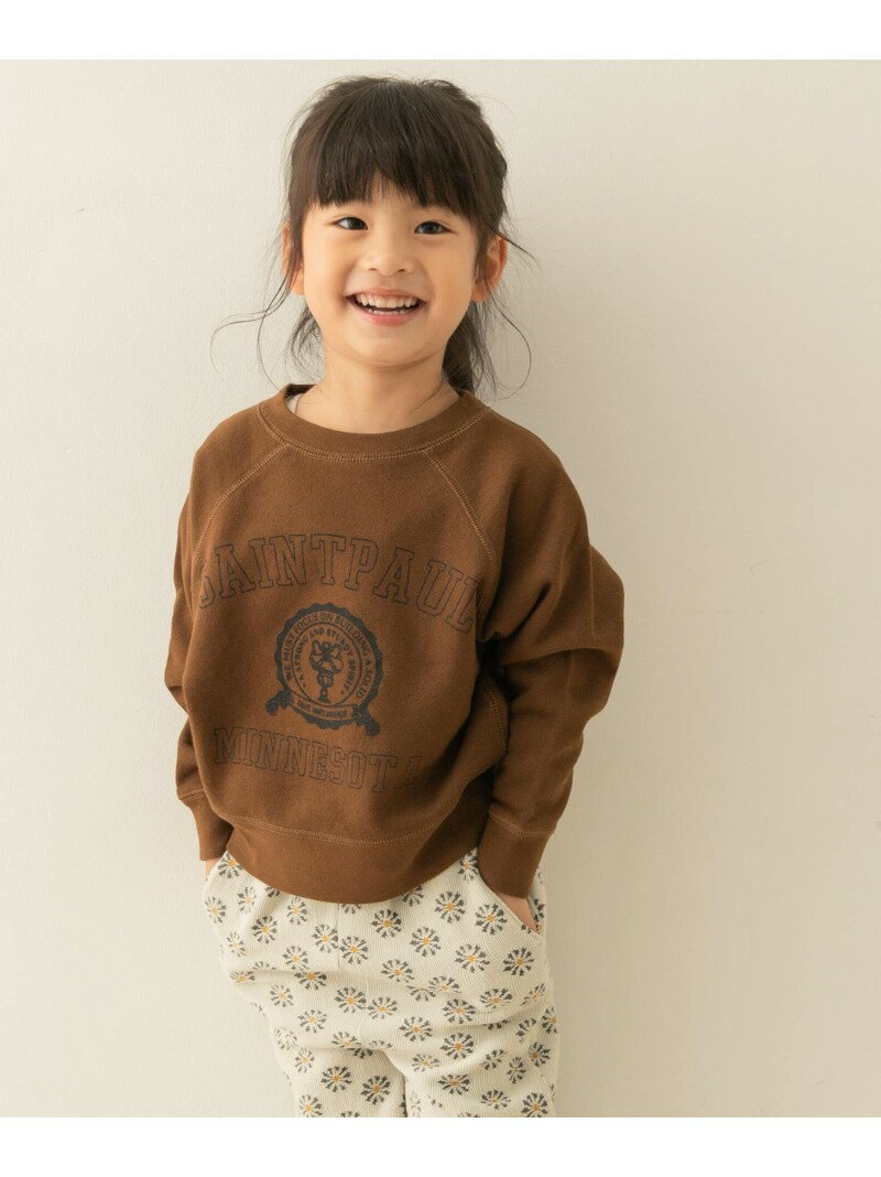 【SALE／40%OFF】 親子リンク カレッジロゴスウェットプルオーバー KIDS URBAN RESEARCH DOORS アーバンリサーチドアーズ トップス その他のトップス ブラウン パープル【RBA_E】[Rakuten Fash…