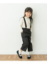 【SALE／35%OFF】『親子リンク』イージーケアサスペンダーパンツ(KIDS) URBAN RESEARCH DOORS アーバンリサーチドアーズ パンツ その他のパンツ ブラック グレー【RBA_E】【送料無料】[Rakuten Fashion]