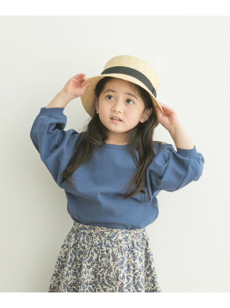 楽天URBAN RESEARCH DOORS／ドアーズ【SALE／40％OFF】ボリュームスリーブ8分袖Tシャツ（KIDS） URBAN RESEARCH DOORS アーバンリサーチドアーズ トップス その他のトップス ネイビー ホワイト【RBA_E】[Rakuten Fashion]