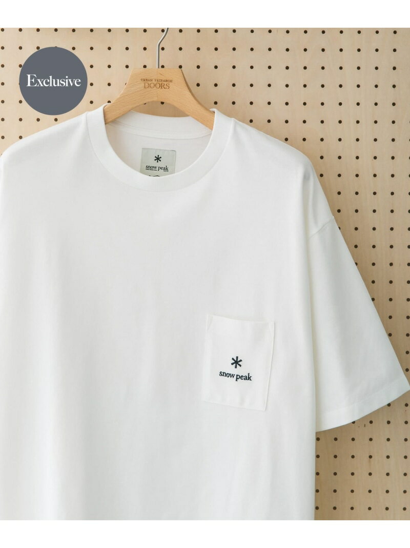 『別注』Snow Peak Apparel DOORS Pocket Logo T-shirts URBAN RESEARCH DOORS アーバンリサーチドアーズ トップス カットソー Tシャツ ホワイト ブラック ネイビー【送料無料】 Rakuten Fashion