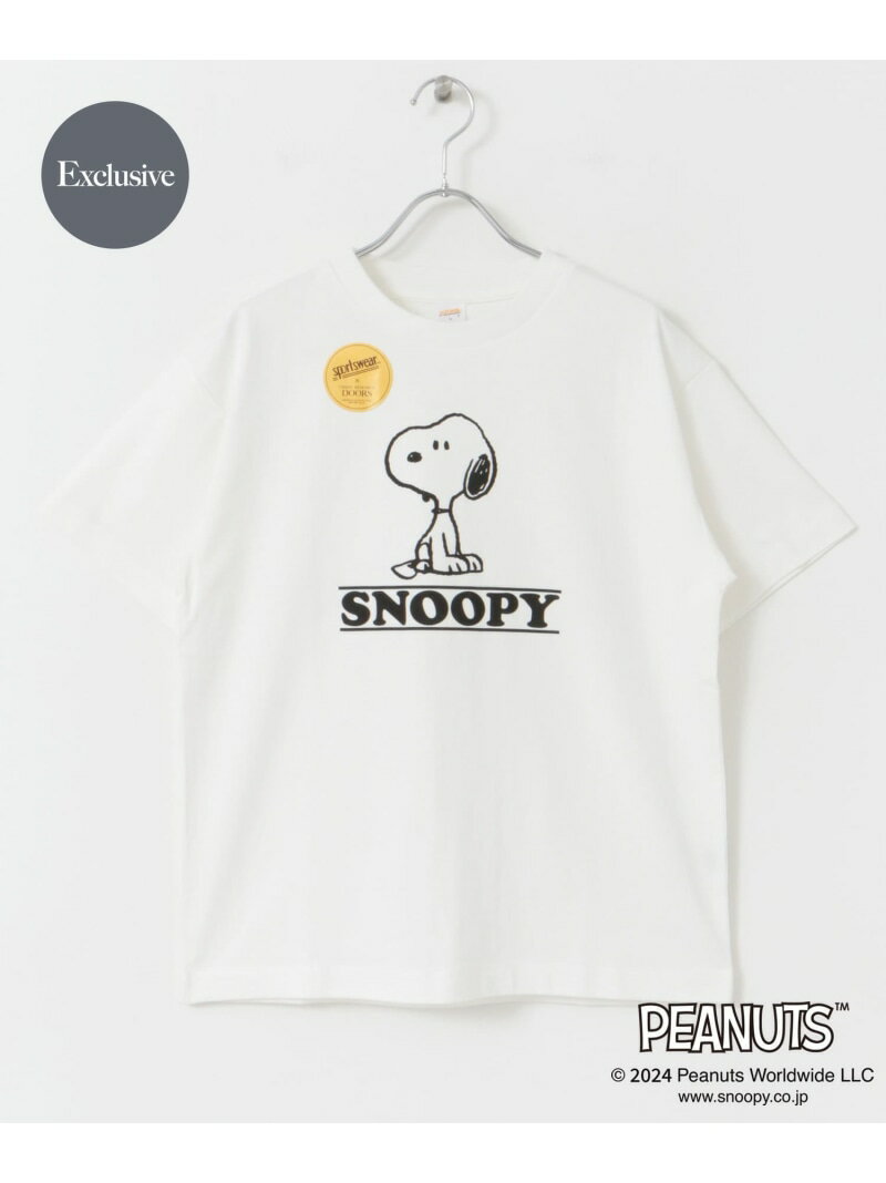 【予約】『別注』Sports Wear*DOORS PEANUTS Tシャツ URBAN RESEARCH DOORS アーバンリサーチドアーズ トップス カットソー・Tシャツ ホワイト グレー イエロー【先行予約】*【送料無料】[Rakuten Fashion]