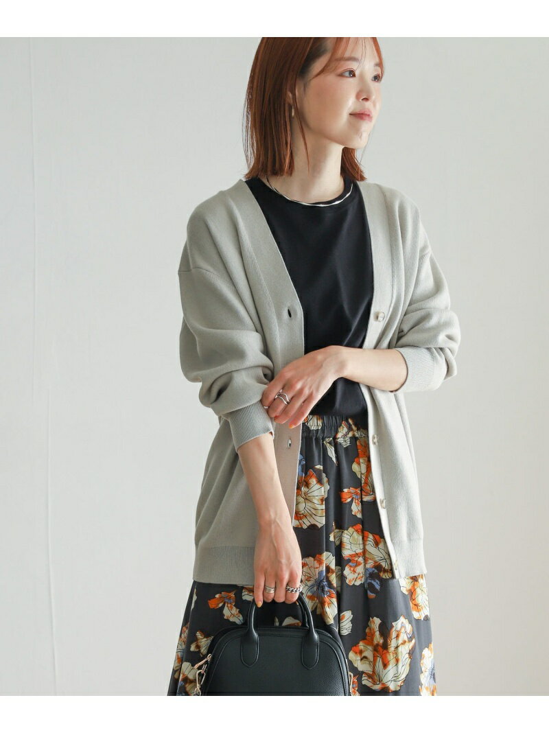 【SALE／40%OFF】Vネックミドルカーディガン DOORS アーバンリサーチドアーズ トップス カーディガン グレー ブルー ブラウン【RBA_E】【送料無料】[Rakuten Fashion]のサムネイル