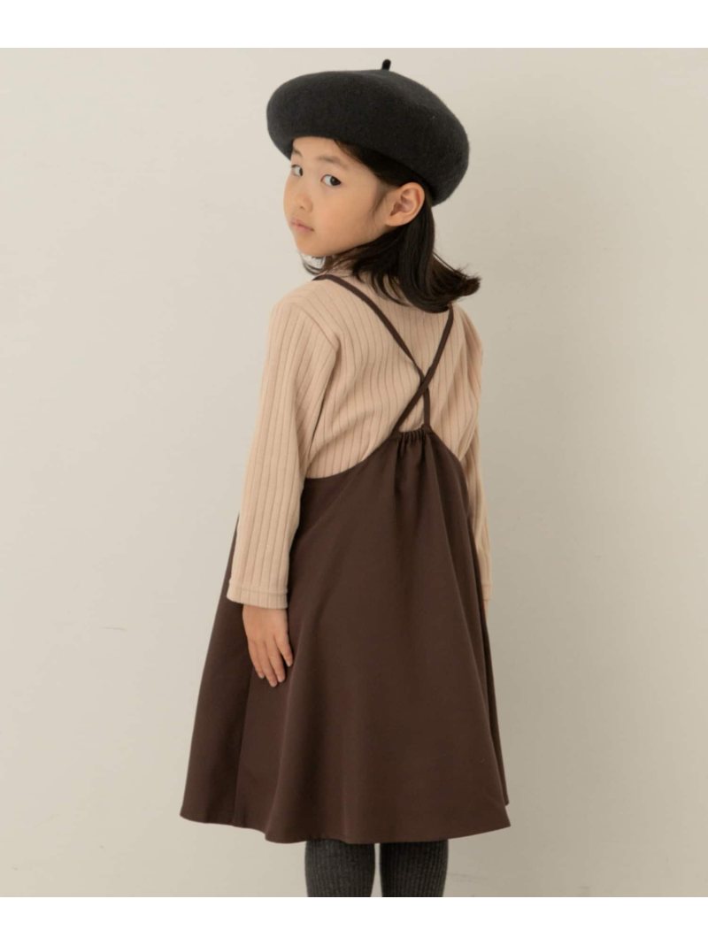 【SALE／20 OFF】キャミソールワンピース(KIDS) URBAN RESEARCH DOORS アーバンリサーチドアーズ ワンピース ドレス ワンピース ブラウン ベージュ【RBA_E】 Rakuten Fashion