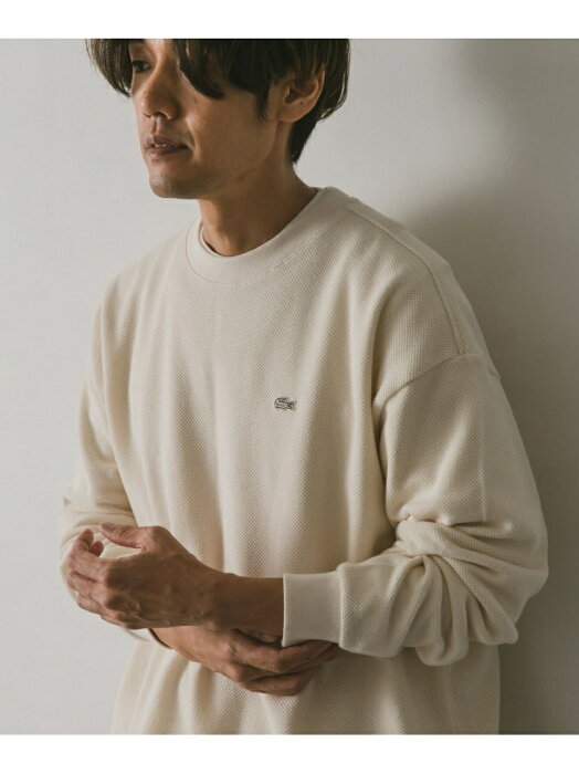 【予約】『別注』LACOSTE*DOORS thick moss stitch long-sleeve DOORS アーバンリサーチドアーズ カットソー Tシャツ【先行予約】*【送料無料】[Rakuten Fashion]