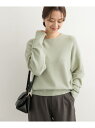 【SALE/50%OFF】モチモチクルーネックニット URBAN RESEARCH DOORS アーバンリサーチドアーズ トップス ニット グリーン パープル【...