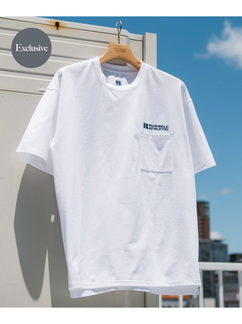 【予約】『別注』RUSSELL ATHLETIC*DOORS DRY-POWER S/S T-shirts URBAN RESEARCH DOORS アーバンリサーチドアーズ トップス カットソー・Tシャツ ホワイト ベージュ ネイビー ブラック【先行予約】*【送料無料】[Rakuten Fashion]