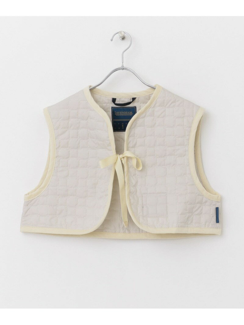 【SALE／30%OFF】『WEB限定』LAVENHAM TIE UP GILET DOORS アーバンリサーチドアーズ コート/ジャケット ベスト シルバー イエロー【RBA_E】【送料無料】[Rakuten Fashion]