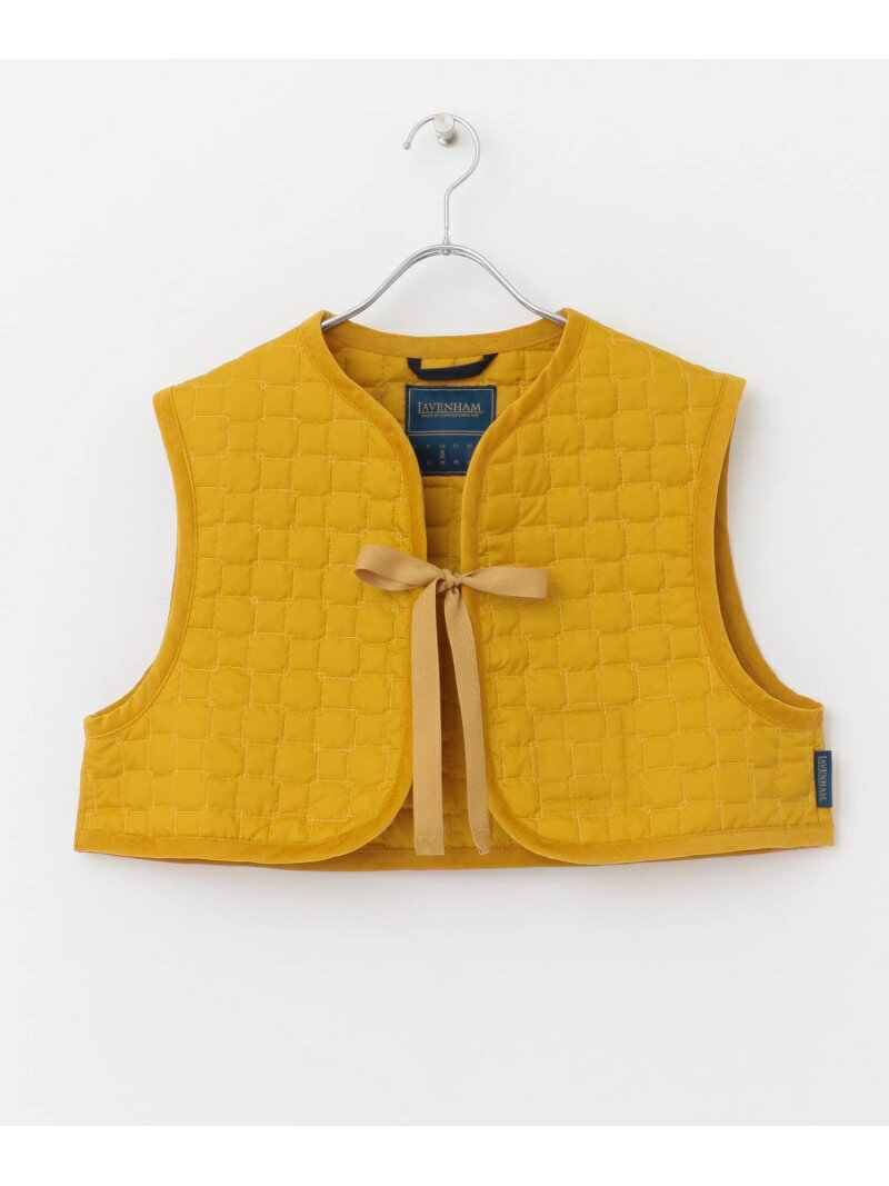 【SALE／30%OFF】『WEB限定』LAVENHAM TIE UP GILET DOORS アーバンリサーチドアーズ コート/ジャケット ベスト シルバー イエロー【RBA_E】【送料無料】[Rakuten Fashion]