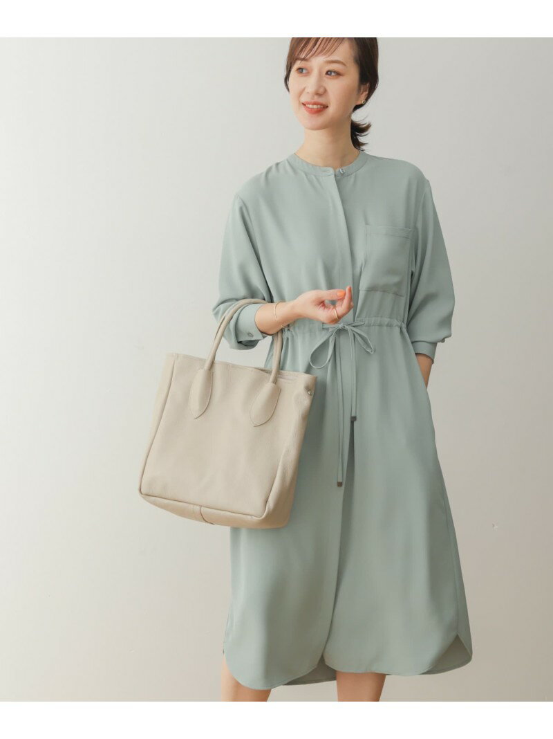 【SALE／30%OFF】ポケット付ドロストワンピース DOORS アーバンリサーチドアーズ ワンピース・ドレス ワンピース グリーン ネイビー【RBA_E】【送料無料】[Rakuten Fashion]のサムネイル