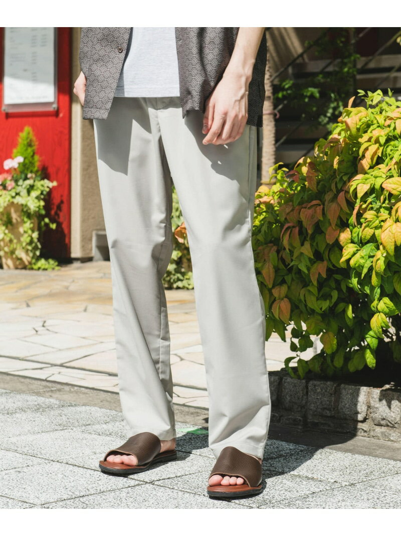 『速乾/接触冷感/イージーケア』ウールライクイージートラウザー URBAN RESEARCH DOORS アーバンリサーチドアーズ パンツ その他のパンツ グレー ブラック【送料無料】[Rakuten Fashion]