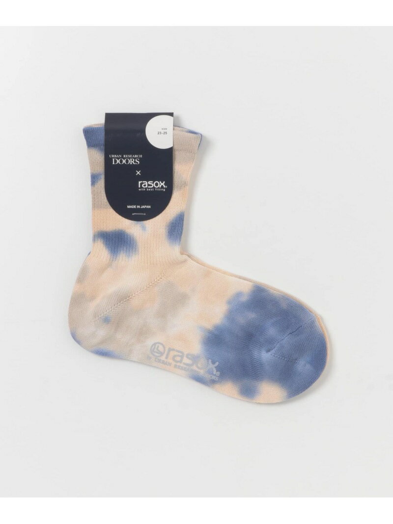【SALE／30%OFF】『別注』rasox*DOORS URDタイダイミッド DOORS アーバンリサーチドアーズ 靴下・レッグウェア 靴下 ネイビー グリーン オレンジ【RBA_E】[Rakuten Fashion]のサムネイル