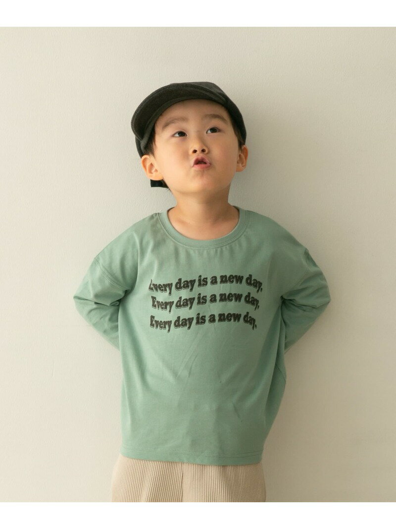 楽天URBAN RESEARCH DOORS／ドアーズ【SALE／40％OFF】ロゴプリントBIGロングTシャツ（KIDS） URBAN RESEARCH DOORS アーバンリサーチドアーズ トップス その他のトップス グリーン ホワイト【RBA_E】[Rakuten Fashion]