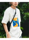 『UR TECH ひやサラクール』 AL SOLITUDE T-SHIRTS EKAL アーバンリサーチドアーズ トップス カットソー・Tシャツ ホワイト イエロー